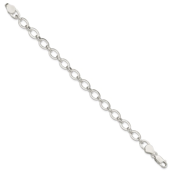 Sterling Silver 8 inch Fancy Link Bracelet