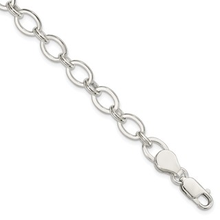 Sterling Silver 6.5inch Fancy Link Bracelet