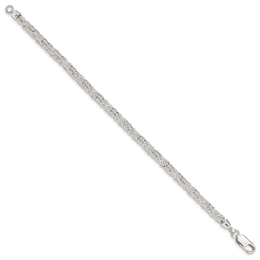 Sterling Silver 7.5inch Polished Fancy Link Bracelet (QH223-7.5)