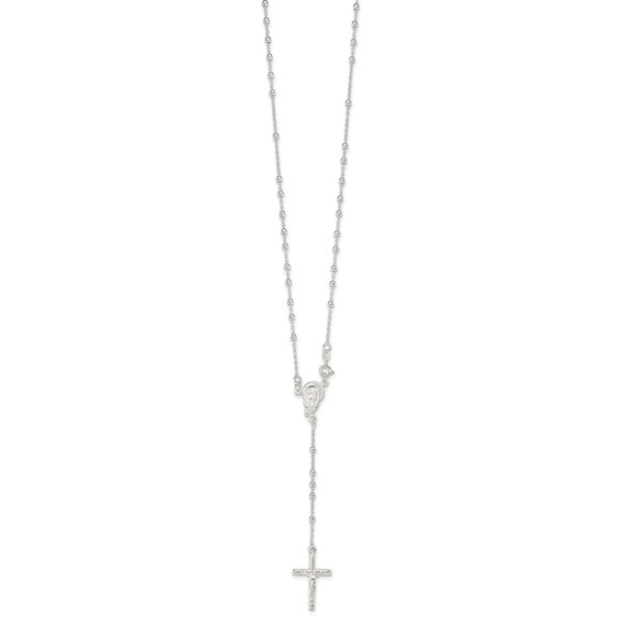 Sterling Silver Bead Rosary