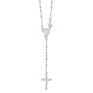 Sterling Silver Bead Rosary