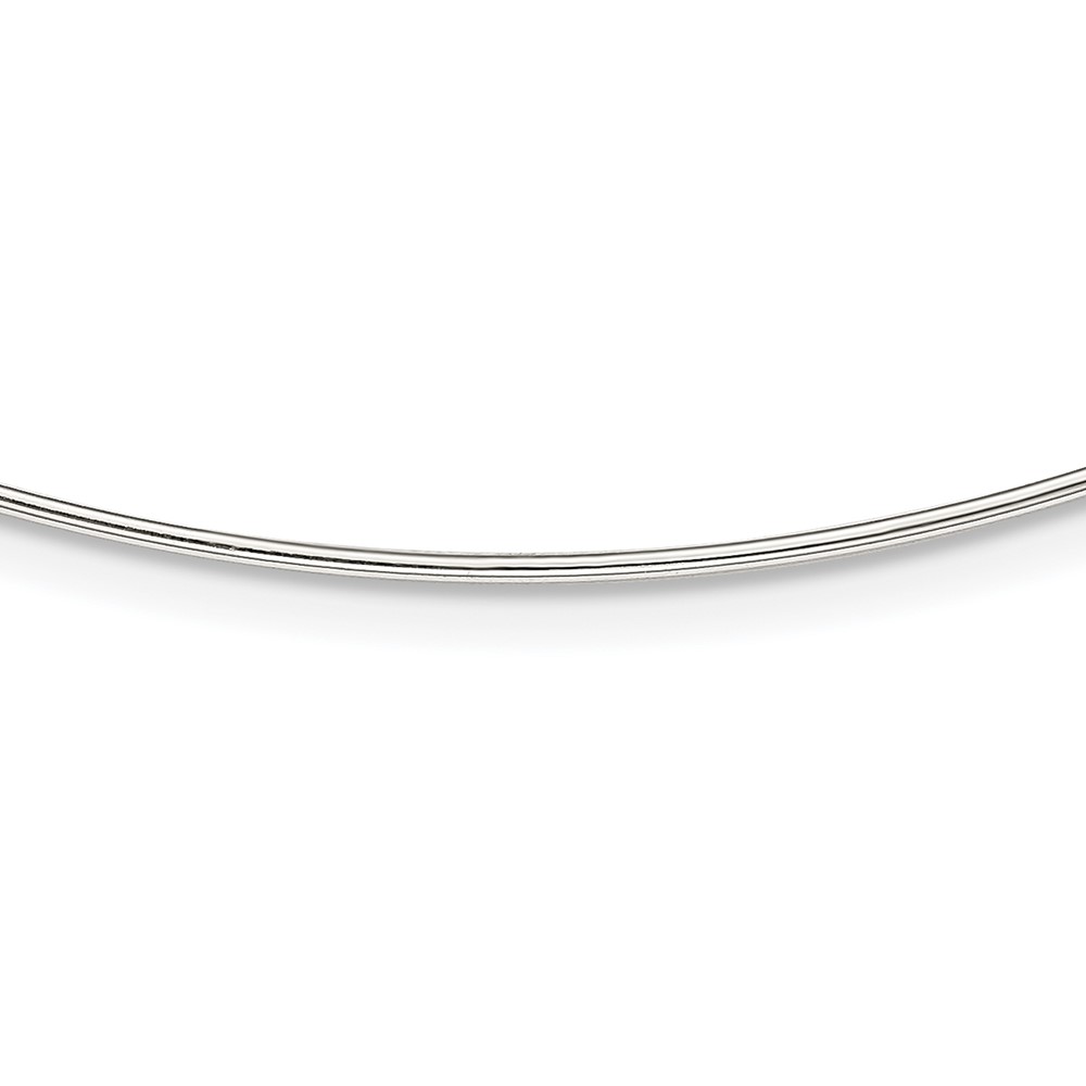 Sterling Silver Solid Polished 1.2mm Neck Wire Necklace (QH371-18)