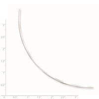 Sterling Silver Solid Polished 1.4mm Neckwire Necklace, 18" view 2