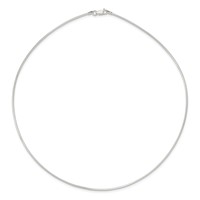 Sterling Silver Solid Polished 1.4mm Neckwire Necklace, 18" view 3
