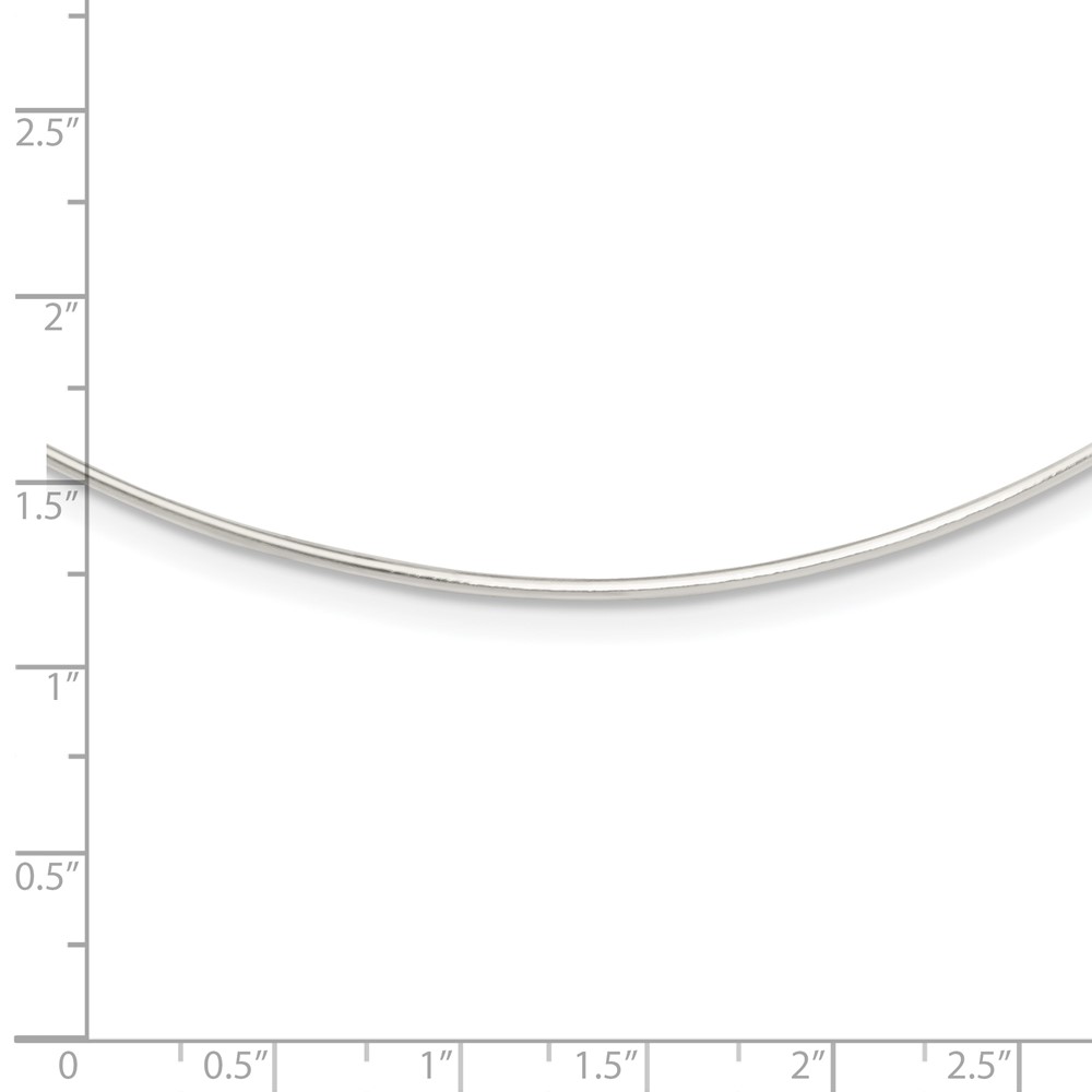Sterling Silver Solid Polished 1.4mm Neck Wire Necklace (QH372-18)