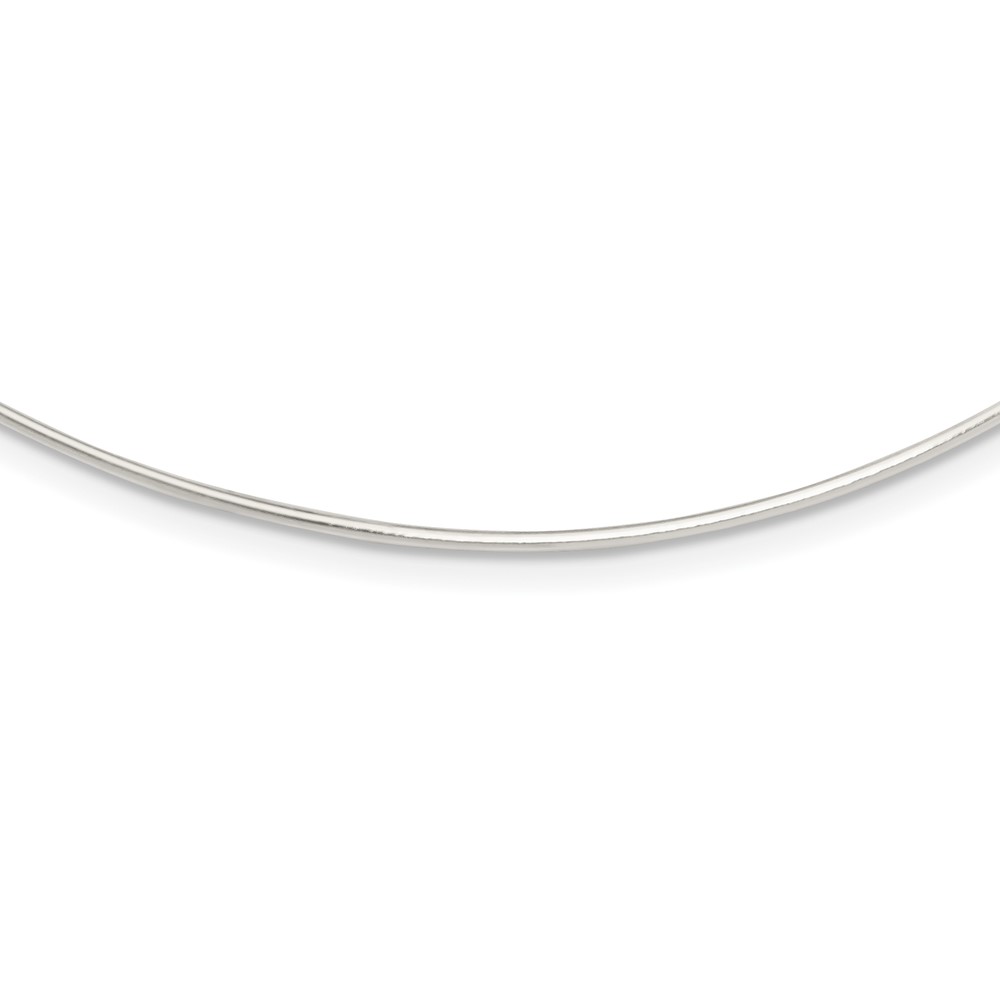 Sterling Silver Solid Polished 1.4mm Neck Wire Necklace (QH372-18)