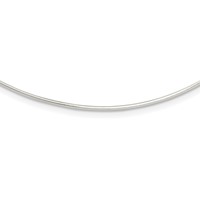 Sterling Silver Solid Polished 1.4mm Neckwire Necklace, 18" view 1