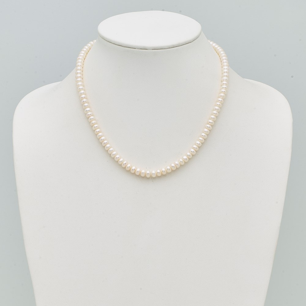 Sterling Silver Rhod-pltd White 6-7mm 3 piece FW Cultured Pearl Set (QH4878SET)