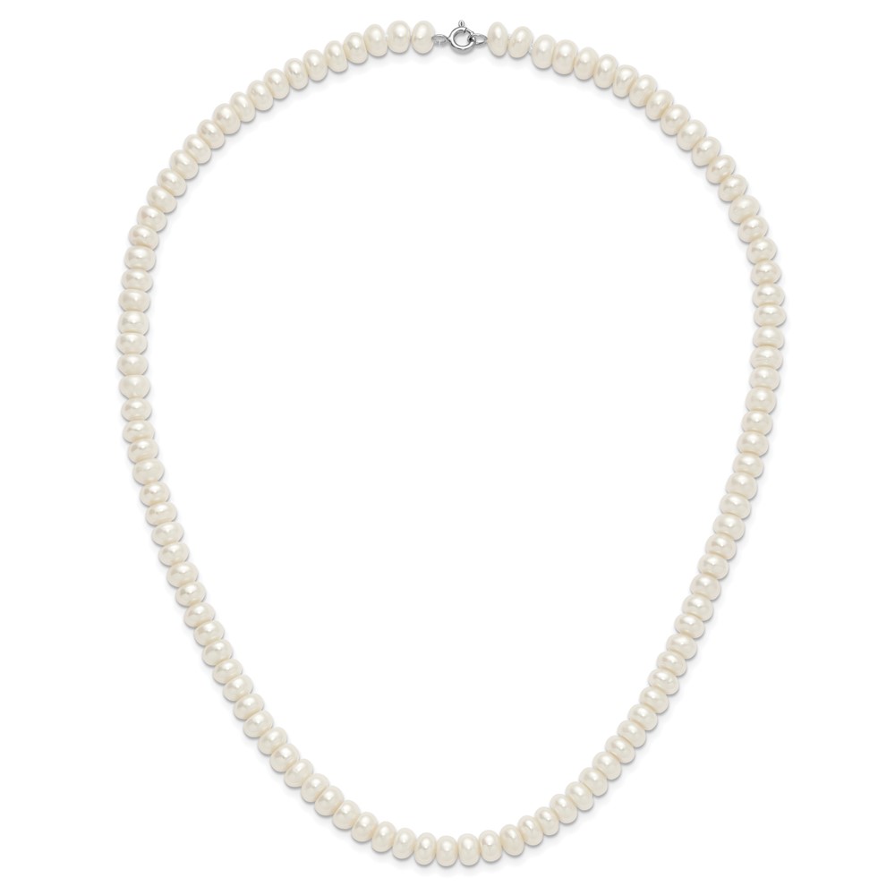 Sterling Silver Rhod-pltd White 6-7mm 3 piece FW Cultured Pearl Set (QH4878SET)