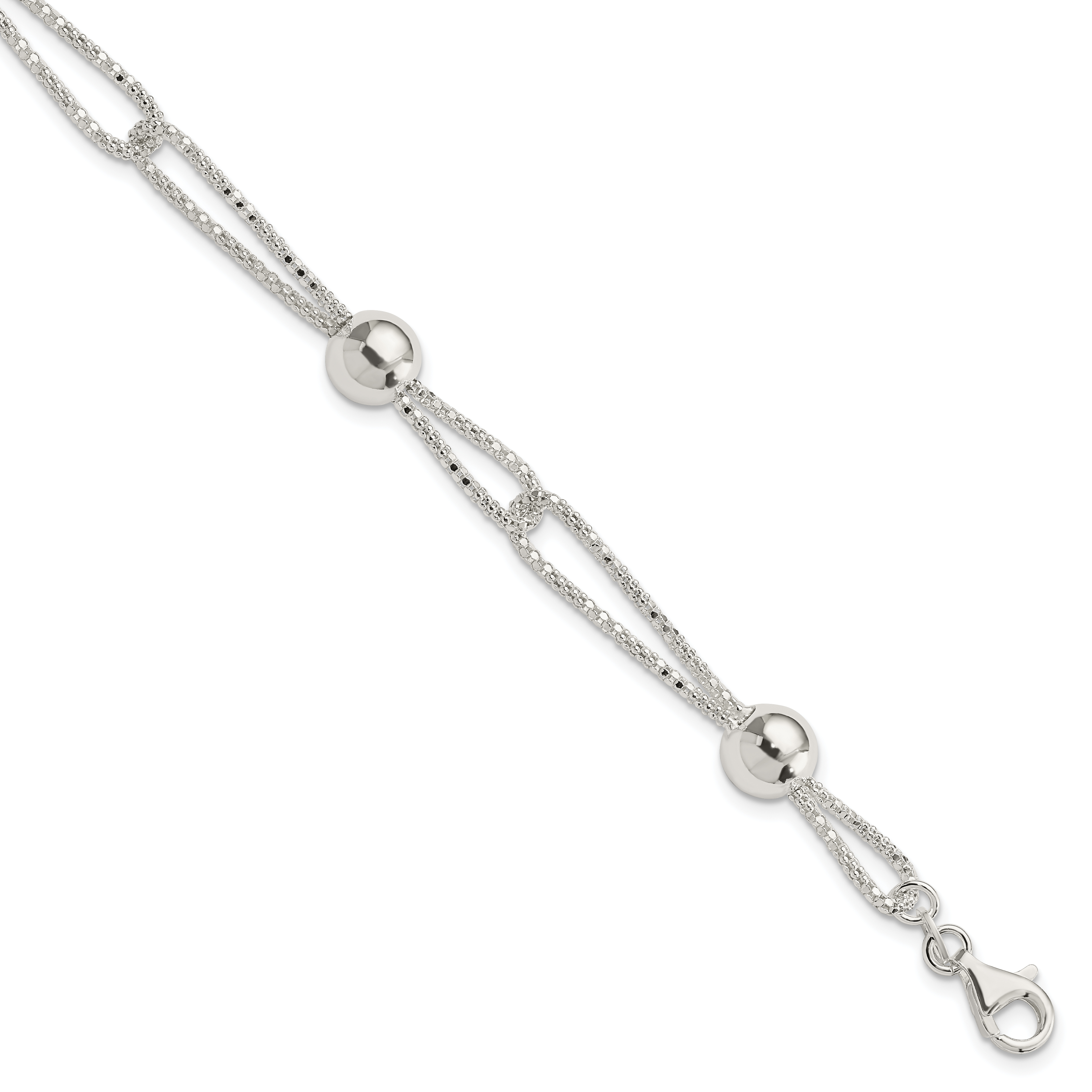 Sterling Silver Fancy Bracelet (QH4962-7.75)