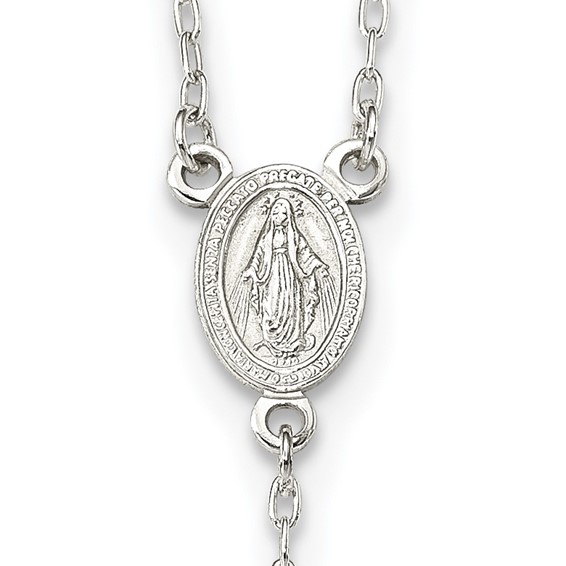 Sterling Silver Crucifix Rosary