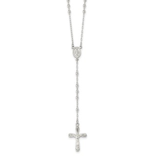 Sterling Silver Crucifix Rosary