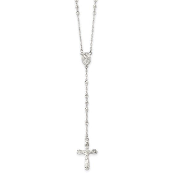 Sterling Silver Crucifix Rosary