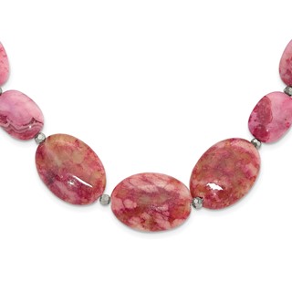 Sterling Silver Multi Stone 18.5in w/2in ext Necklace