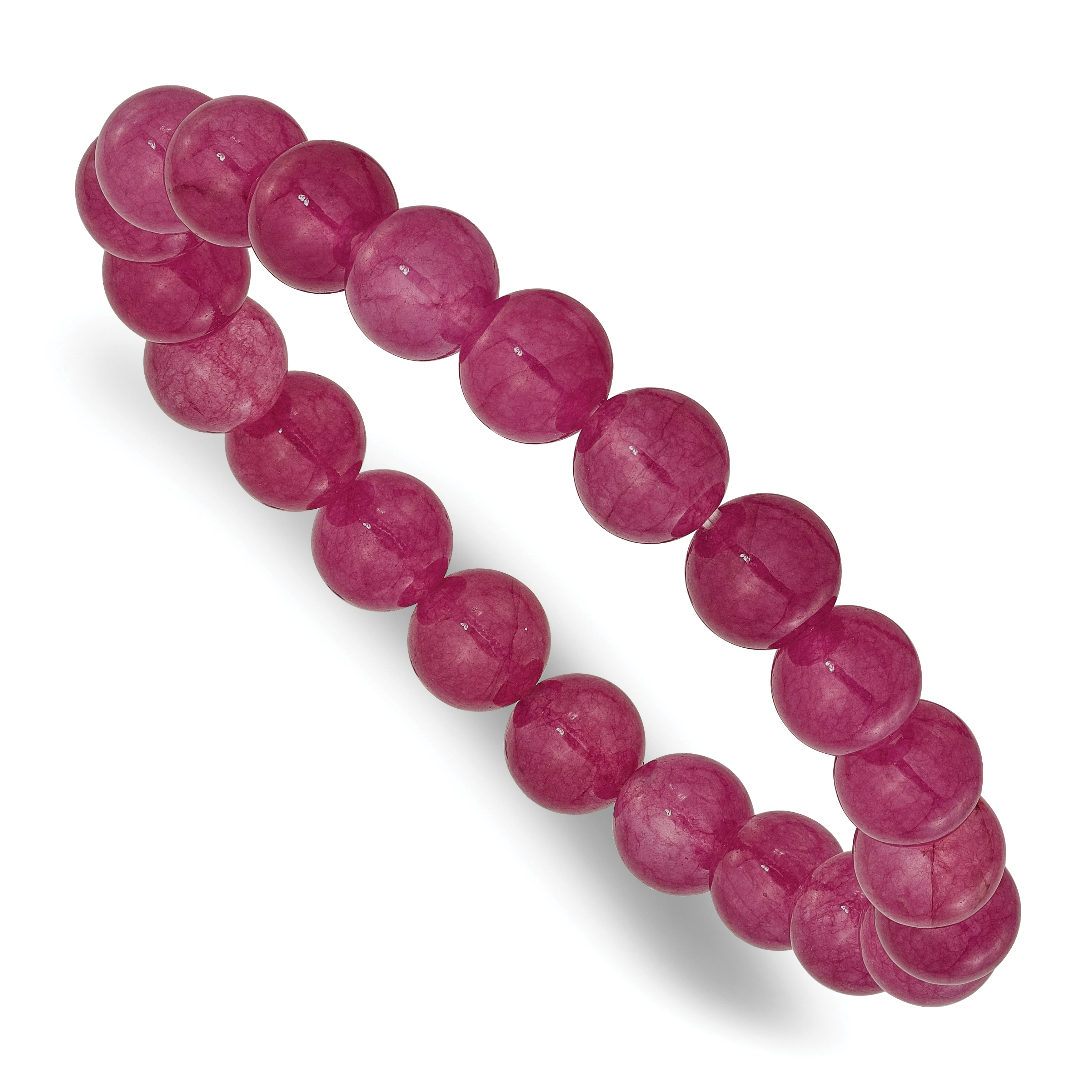 Strawberry Quartz 8.50mm Beaded Stretch Bracelet (QH5727)