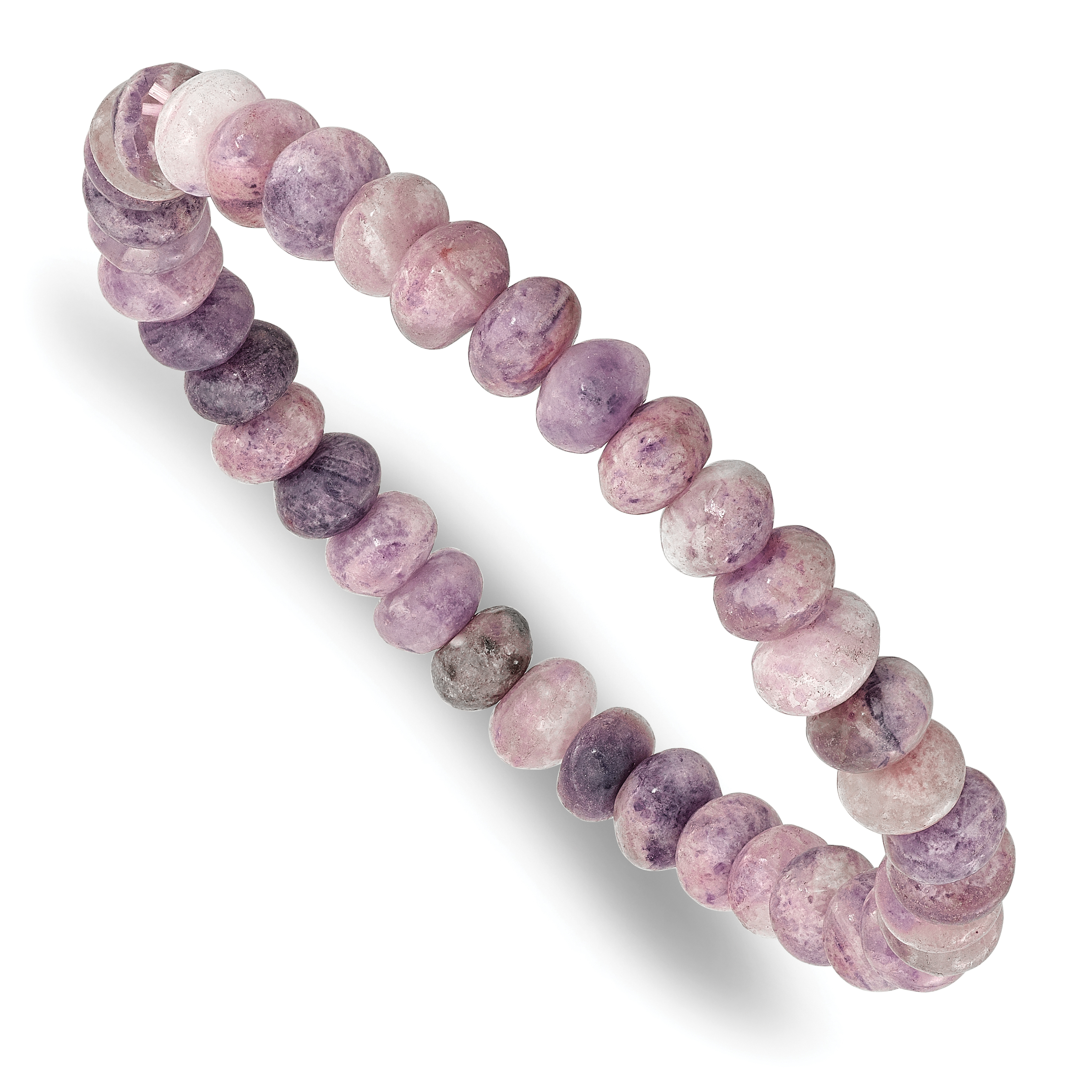 Charoite 7mm Beaded Stretch Bracelet (QH5733)