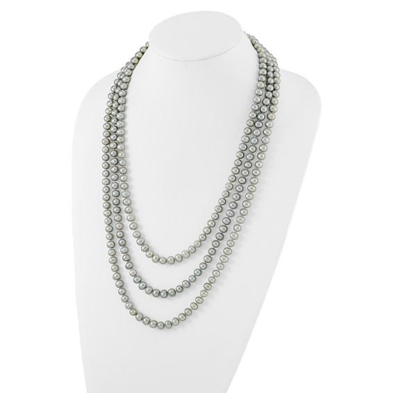 7-8mm Freshwater Cultured Pearl 76in Slip on Necklaces