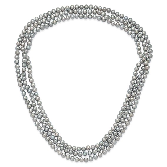7-8mm Freshwater Cultured Pearl 76in Slip on Necklaces