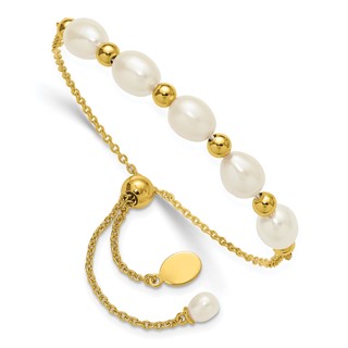 Sterling Silver Beaded and FWC Pearl Boho Bracelet