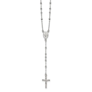 Sterling Silver Beaded Rosary