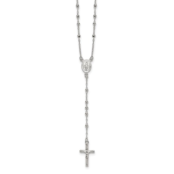 Sterling Silver Beaded Rosary