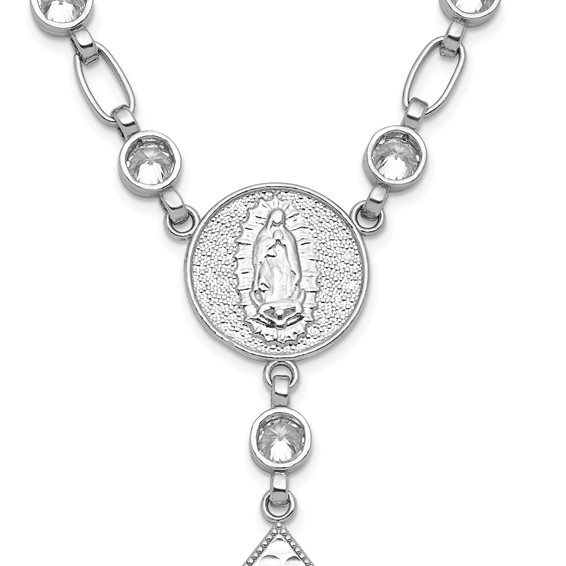 Sterling Silver with CZ Rosary
