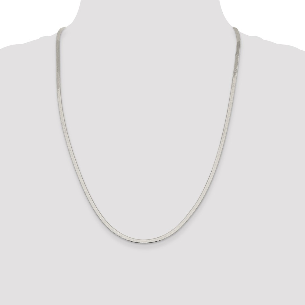 Sterling Silver 3mm Magic Herringbone Chain (QHB035-24)