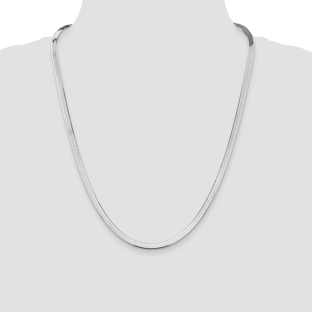 Sterling Silver 4.5mm Magic Herringbone Chain (QHB050-24)