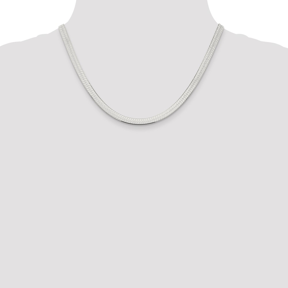 Sterling Silver 5.25mm Magic Herringbone Chain (QHB060-18)