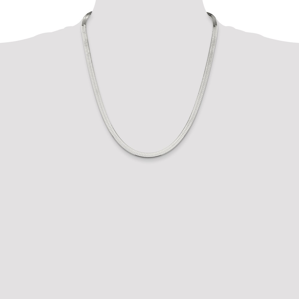 Sterling Silver 5.25mm Magic Herringbone Chain (QHB060-22)