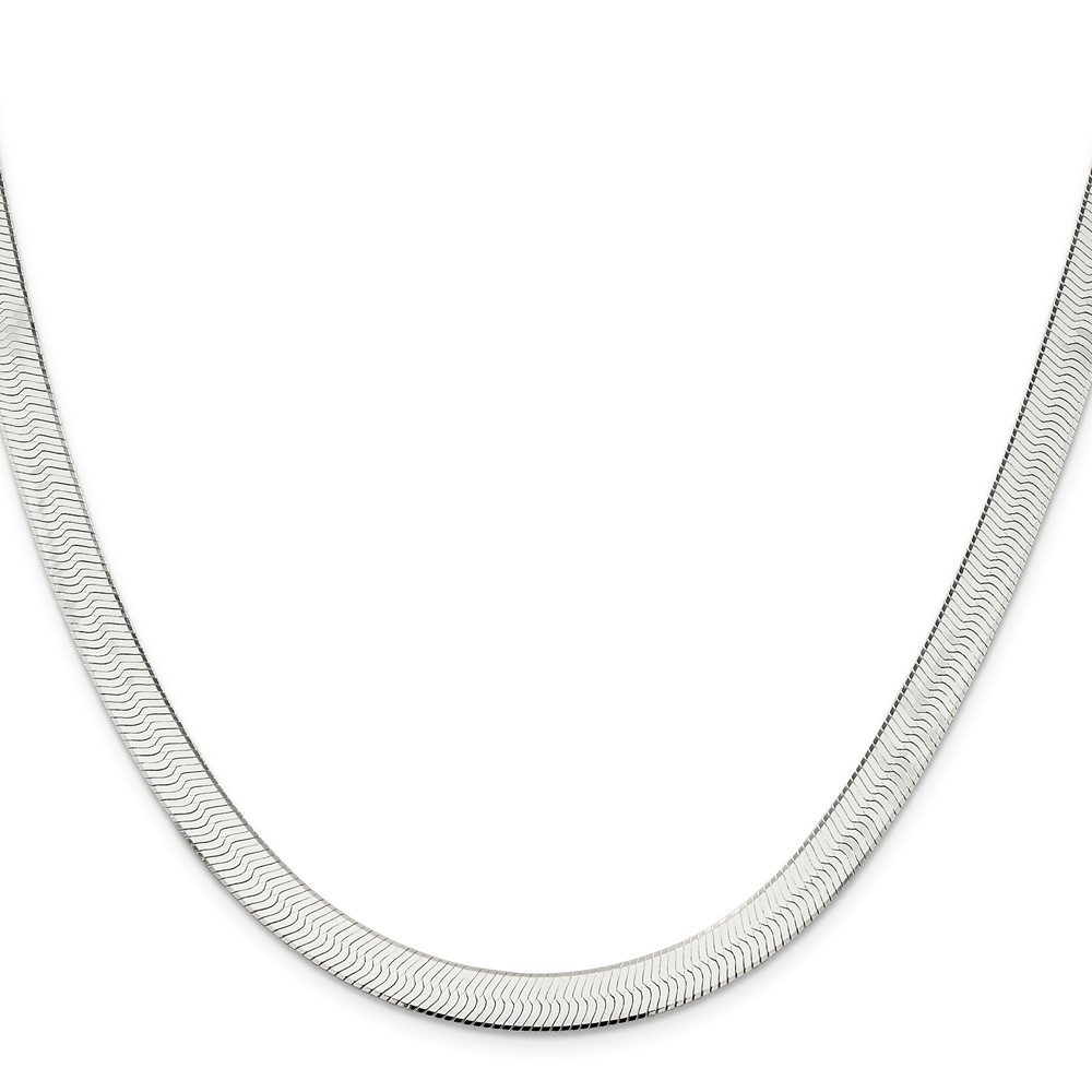 Sterling Silver 7.3mm Magic Herringbone Chain (QHB080-18)