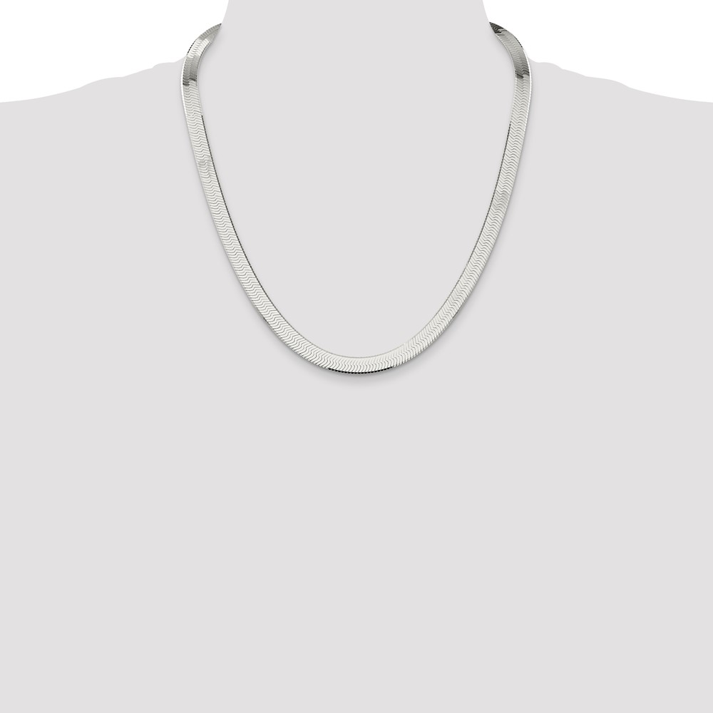 Sterling Silver 8mm Magic Herringbone Chain (QHB090-22)