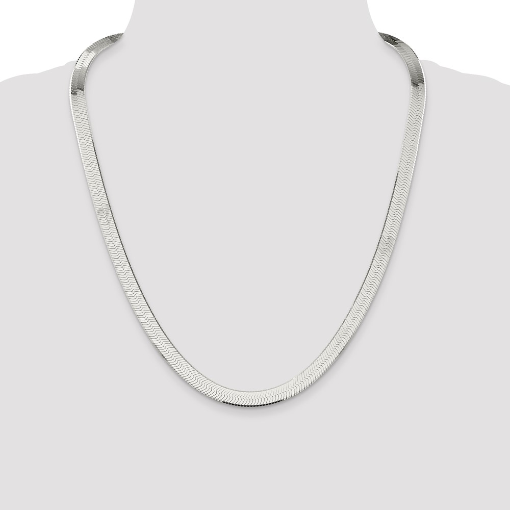 Sterling Silver 8mm Magic Herringbone Chain (QHB090-24)