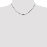 Sterling Silver 2mm Twisted Herringbone Chain view 4