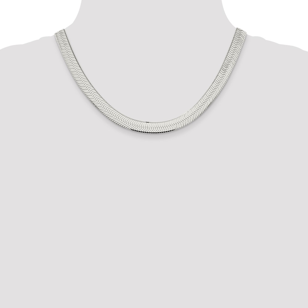 Sterling Silver 8.75mm Magic Herringbone Chain (QHB100-18)