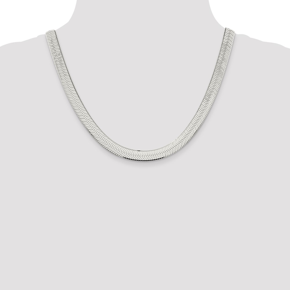 Sterling Silver 8.75mm Magic Herringbone Chain (QHB100-20)