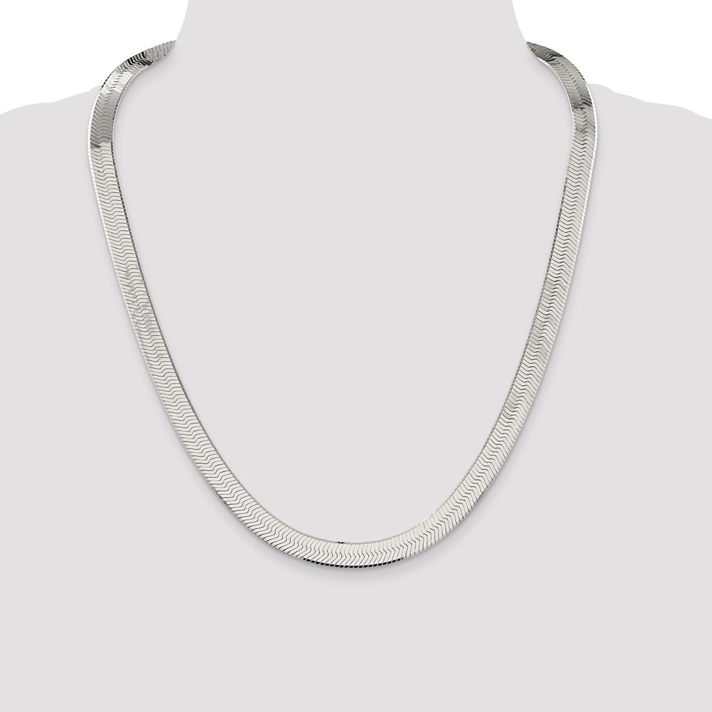 Sterling Silver 8.75mm Magic Herringbone Chain (QHB100-24)