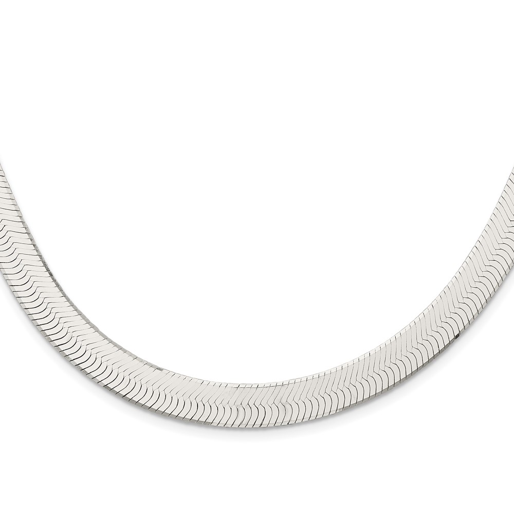 Sterling Silver 10.5mm Magic Herringbone Chain (QHB120-24)