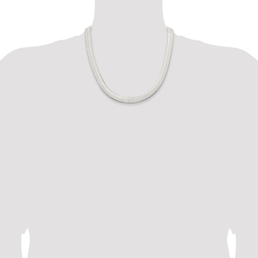 Sterling Silver 10.5mm Magic Herringbone Chain (QHB120-20)