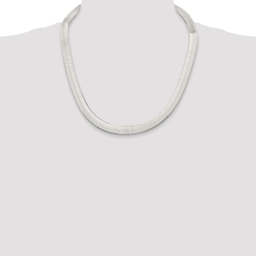 Sterling Silver 10.5mm Magic Herringbone Chain (QHB120-22)