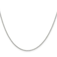 Sterling Silver 1.5mm Diamond-cut Rolo Cable Chain view 2