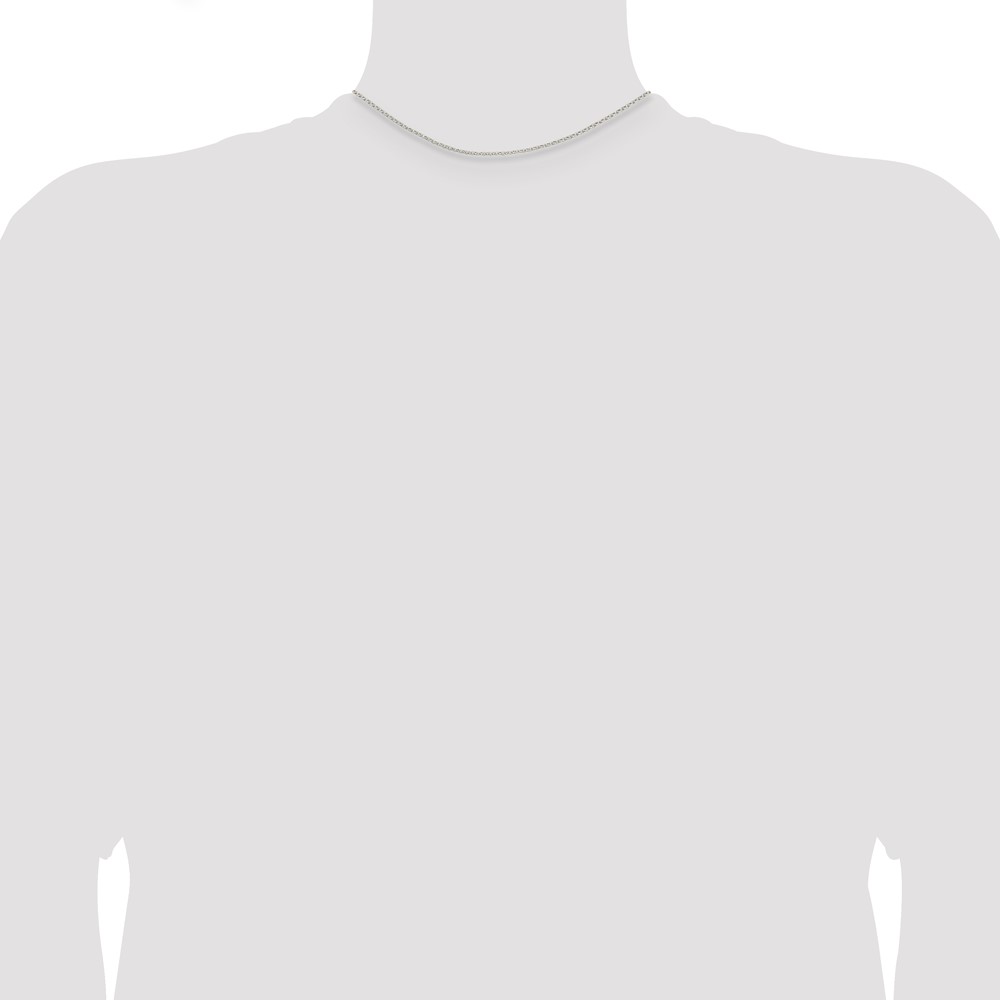 Sterling Silver 1.5mm Diamond-cut Cable Chain (QHC022-14)