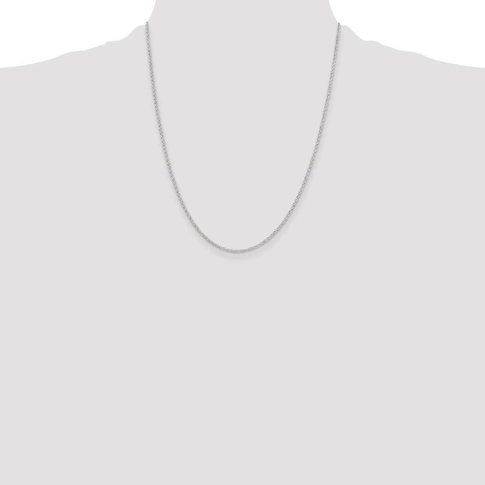 Sterling Silver 1.5mm Diamond-cut Cable Chain (QHC022-22)