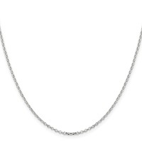 Sterling Silver 1.75mm Diamond-cut Rolo Cable Chain view 2