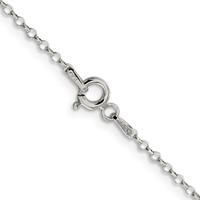 Sterling Silver 1.75mm Diamond-cut Rolo Cable Chain view 3