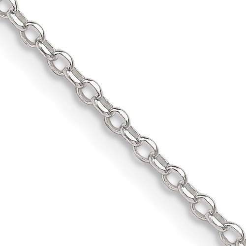 Sterling Silver 1.75mm Diamond-cut Rolo Cable Chain