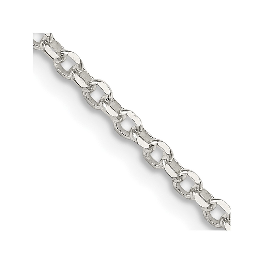 Sterling Silver 2.6mm Diamond-cut Cable Chain (QHC045-24)