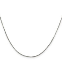 Sterling Silver 1mm Round Box Chain view 2