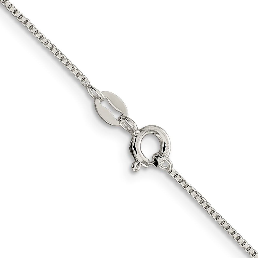 Sterling Silver 1mm Round Box Chain (QHX019-20)