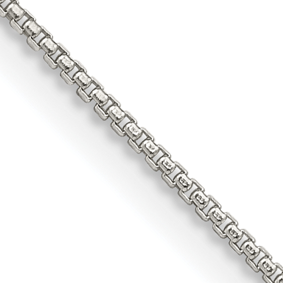 Sterling Silver 1mm Round Box Chain (QHX019-16)